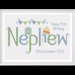 Nephew Birthday Cross Stitch Kit