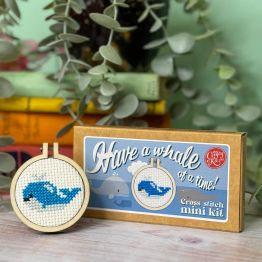 Have a Whale of a Time! (Whale) Matchstick Mini Cross Stitch Kit