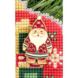 Nordic Santa Enamel Needle Minder