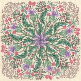 Swirling Thistles Cross Stitch Kit