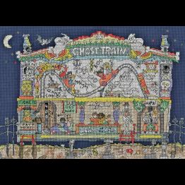 Cut Thru' Ghost Train Cross Stitch Kit