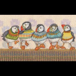 A Fair Isle Flock Cross Stitch Kit