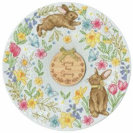 Spring Wreath Cross Stitch Kit