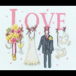 It Must Be Love Cross Stitch Kit