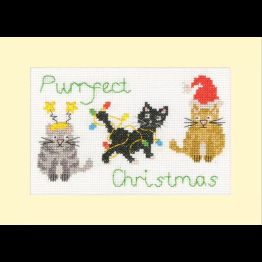 Purrfect Christmas Cross Stitch Kit
