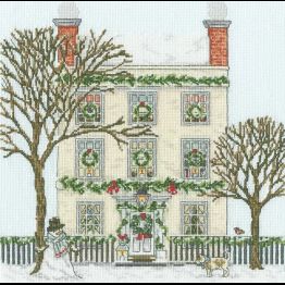 Christmas Townhouse Cross Stitch Kit