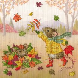 Fall Friends Cross Stitch Kit