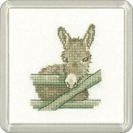 Little Friends Donkey Coaster Cross Stitch Kit