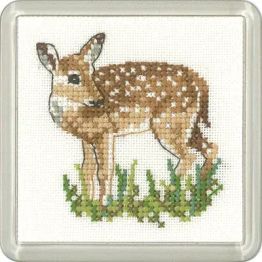 Little Friends Fawn Coaster Cross Stitch Kit