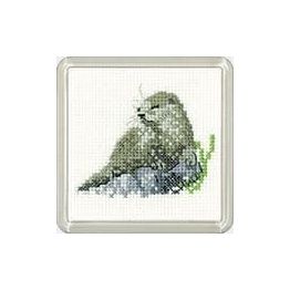Little Friends Otter Coaster Cross Stitch Kit