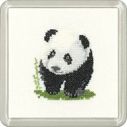 Little Friends Panda Coaster Cross Stitch Kit