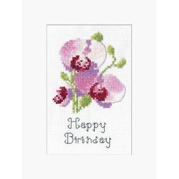 Orchid Card Cross Stitch Kit by John Clayton