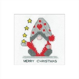 Gonk - Christmas Stars Christmas Card Cross Stitch Kit