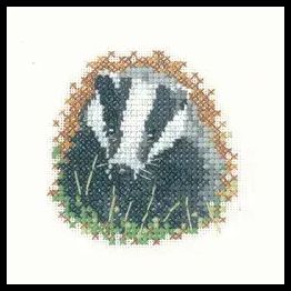 Little Friends Badger Cross Stitch Kit