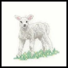 Little Friends Lamb Cross Stitch Kit