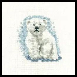 Little Friends Polar Bear Cub Cross Stitch Kit