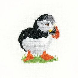 Little Friends Puffin Cross Stitch Kit