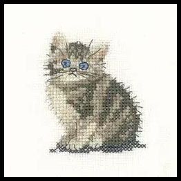 Little Friends Tabby Kitten Cross Stitch Kit