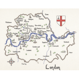 London Map Cross Stitch Kit