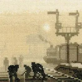 Silhouettes Steam Team Cross Stitch Kit