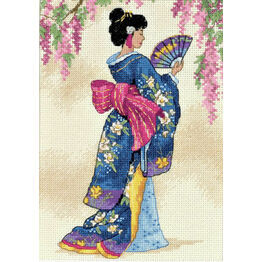 Elegant Geisha Cross Stitch Kit