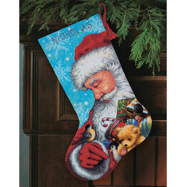 Santa And Toys Stocking Tapestry Kit