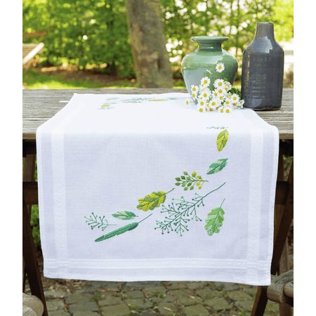 Leaves And Grass Embroidery Table Runner Kit only £20.25