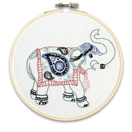 IndianWoodblock - Elephant Embroidery Kit only £23.50