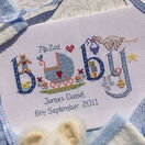 Baby Boy Birth Sampler Cross Stitch Kit additional 3