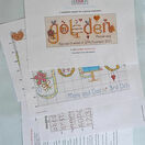 Golden Wedding 50th Anniversary Word Sampler Cross Stitch Kit additional 6