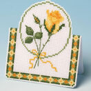 Yellow Rose Card 3D Cross Stitch Kit additional 2