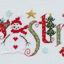 Christmas Word Sampler Cross Stitch Kit additional 1