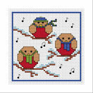 Rockin' Robins Cross Stitch Christmas Card Kit additional 1