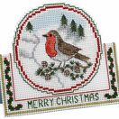 Christmas Robin Card 3D Cross Stitch Kit additional 1