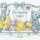 Baby's Friends Cross Stitch Birth Record Kit additional 1