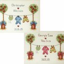 Birth Sampler Flowery Cross Stitch Kit additional 3