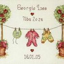 Birth Sampler Flowery Cross Stitch Kit additional 1