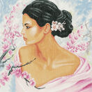 Lady With Blossoms Cross Stitch Kit additional 1