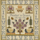 Silver Anniversary Sampler Cross Stitch Kit additional 1