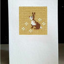 Lettice The Rabbit Mini Beadwork Embroidery Card Kit additional 1