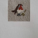 Stanley The Robin Mini Beadwork Embroidery Christmas Card Kit additional 3