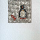 Bob The Penguin Mini Beadwork Embroidery Card Kit additional 3
