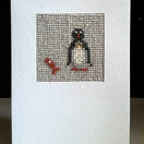Bob The Penguin Mini Beadwork Embroidery Card Kit additional 1