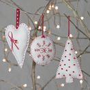 Christmas Trio Felt Decoration Craft Kit additional 1