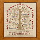 Heart And Tree Wedding Sampler Cross Stitch Kit additional 4