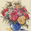 Pastel Floral Vase Cross Stitch Kit additional 1
