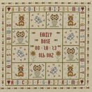 Four Foxes Birth Sampler Cross Stitch Kit additional 2