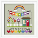 Rainbow Birth Sampler Cross Stitch Kit additional 2