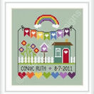 Rainbow Birth Sampler Cross Stitch Kit additional 5