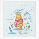 Winnie In The Rain Birth Record Disney Cross Stitch Kit additional 2